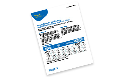 ReadyStream® Media Bag GranuCult® BPW For the preliminary non-selective enrichment of bacteria, particularly pathogenic Enterobacteriaceae such as Salmonella and Cronobacter, from food and animal feed, water and other materials.