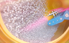Parteck® COAT Excipient 正在包衣的药片。