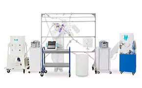 Single-use system for final sterile filtration and filling Mobius formulation fill