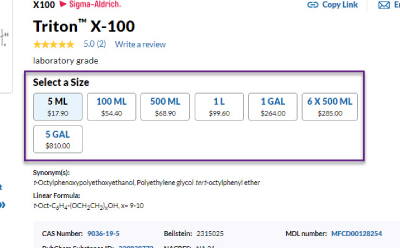 Chip Based SKU Selection You can select how many units you want to order. This section has been optimized to make adjustments quicker and easier