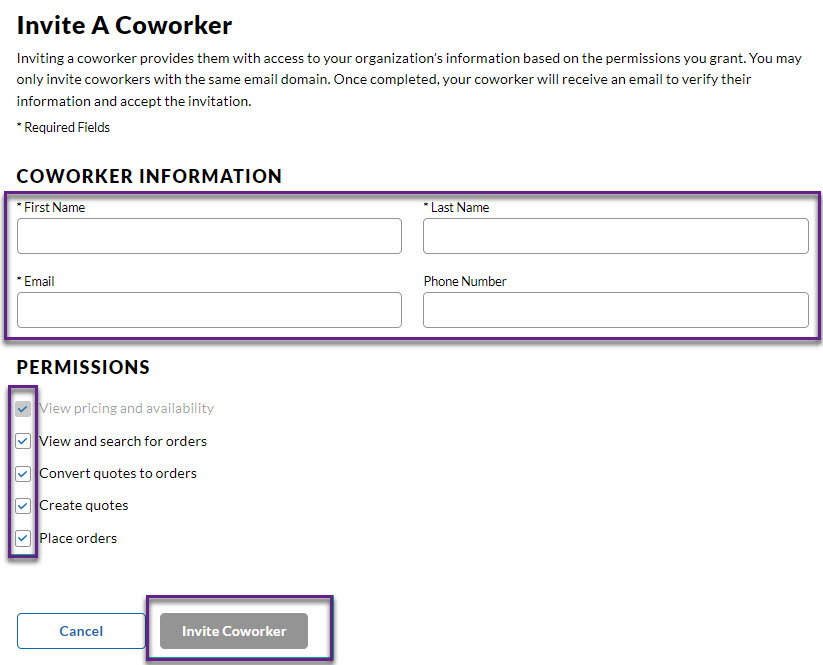 Invite a Coworker Step 2 The new "Lists Bulk Upload" feature where you can upload items quickly and easily, instead of manually entering them.