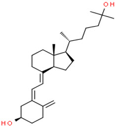 Chemical structure of Vitamin D Metabolites 3-epi-25-hydroxyvitamin D3 schematic