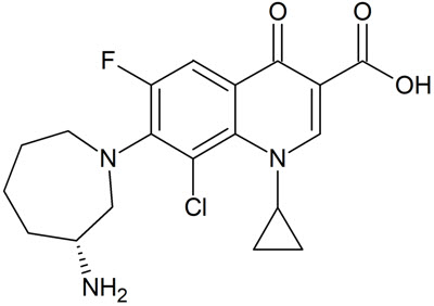 Fig.1 Chemical Structure of Besifloxacin Chemical Structure of Besifloxacin