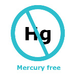 mercury-free 无汞图标