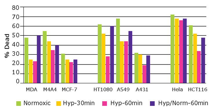 hypoxic-responses-of-cancer-cell-lines Hypoxic responses of cancer cell lines.