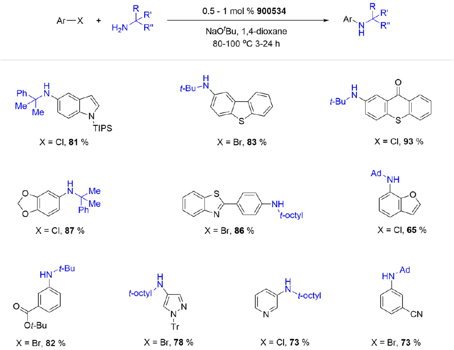Microsoft Word - G3 and G4 Buchwald Precatalysts_TS1 受阻伯胺的(tBu)PhCPhos Pd G3催化芳基化反应