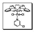 PEPPSI Catalyst The 3-chloropyridine functions as a ‘throw-away’ ligand, while the bulky IPr ligand improves the reductive elimination of the substrate that in turn increases TON