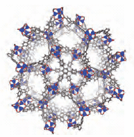 MOF-177的晶体结构图 MOF-177的晶体结构图