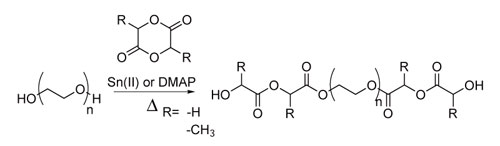 Synthesis of PEG-lactide and PEG-glycolide Synthesis of PEG-lactide and PEG-glycolide