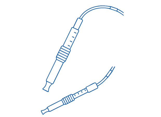 NovaSeptum® Accurate Volume Syringes Exemplary syringes of two different sizes for NovaSeptum® GO or SURe sampling systems