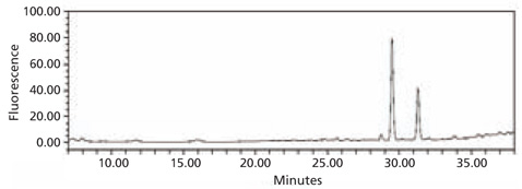 HPLC profile of the 2‑AB labeled N-linked glycan library HPLC profile of the 2‑AB labeled N-linked glycan library