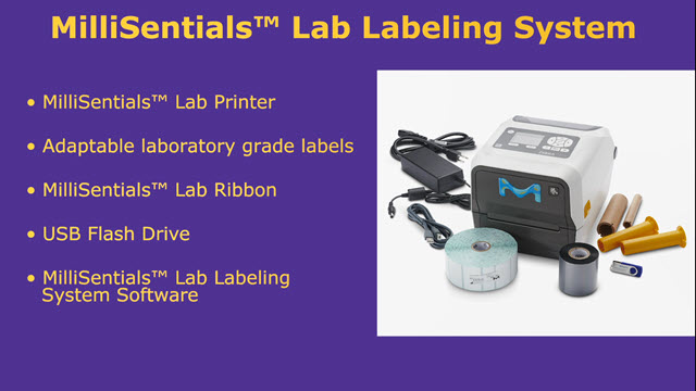 <p>MilliSentials标签标记系统</p> MilliSentials Lab Labeling System