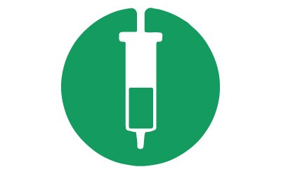 A green icon symbolizes sample preparation, representing a Solid Phase Extraction (SPE) syringe tube. A green icon symbolizes sample preparation, representing a Solid Phase Extraction (SPE) syringe tube.