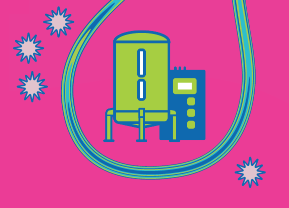 防止微生物进入生物反应器的滤器示意图