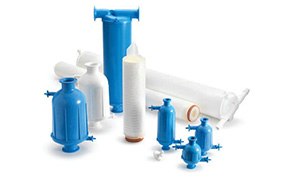 Image showing different media filters in blue and white color. 