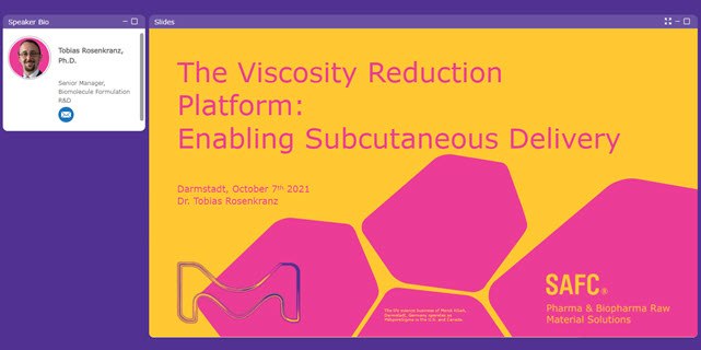 <p>Webinar: The Viscosity Reduction Platform - Enabling Subcutaneous (subQ) Delivery</p>
Enabling Subcutaneous Delivery