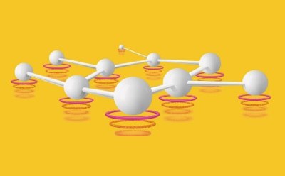 Abstract image representing particle homogenization.