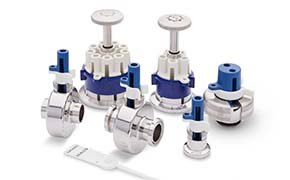 NovaSeptum® GO holders and security tag. Easy integration into stainless steel system with TC, in-line and Ingold® connection. Various number of ports tailored to your specific sampling needs.