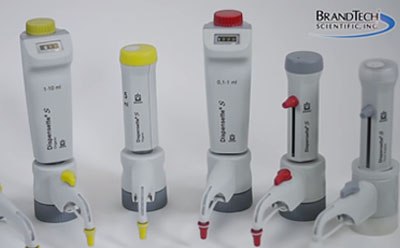 BRAND® Dispensette® S Bottletop Dispensers 用于分液的瓶顶分液器