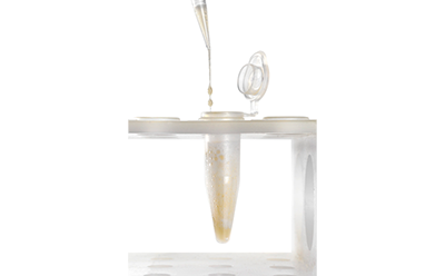 Viscous Lysate Pipetting Benzonase nuclease reduces viscosity of cell extracts