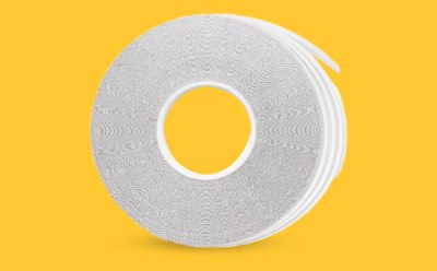 Hi-Flow™ Plus Membrane Master Rolls for Lateral Flow Assay Manufacturing on yellow background. Hi-Flow™ Plus Membrane Master Rolls for Lateral Flow Assay Manufacturing on yellow background.