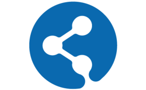 Icon of a chemical molecule structures representing synthetic templates; Image title: Fully synthetic mRNA template