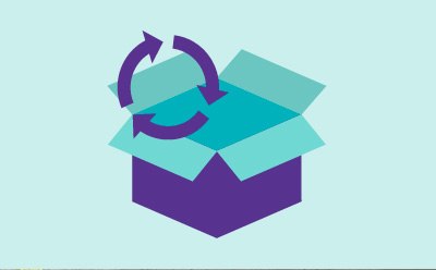 SAVE Pillar icon: Open box with arrows in a circle, representing use of circular design principles. SAVE Pillar icon: Open box with arrows in a circle, representing use of circular design principles.