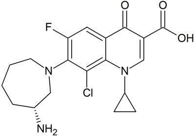 Chemical Structure of Besifloxacin