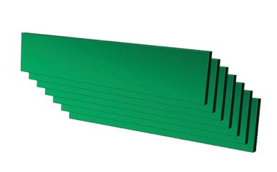 A cut section of a graphitic ribbon exposing multiple layers. A cut section of a graphitic ribbon exposing multiple layers.