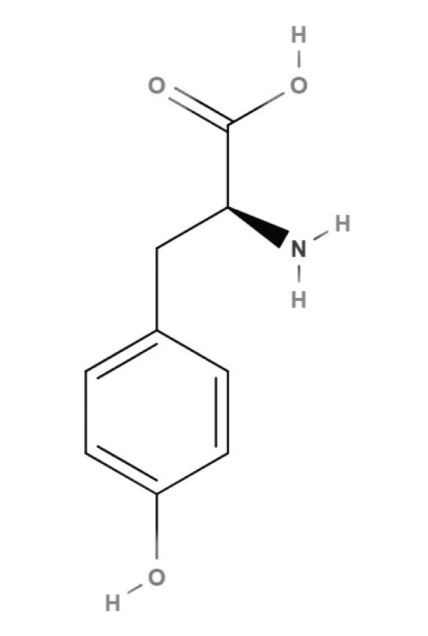 Structure of sulfotyrosine L-tyrosine chemical structure Keywords: L-tyrosine, tyrosine, amino acids