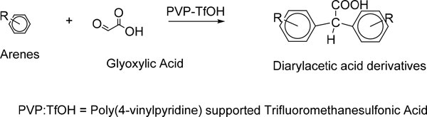 One pot solvent-free synthesis of diarylacetic acid derivatives by Friedel–Crafts hydroxyalkylation reaction of glyoxylic acid
