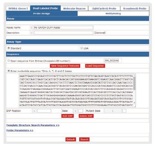 Adding Target Sequence for Dual-Labeled Probe Design