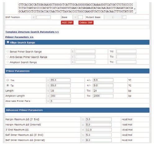 Adjusting Design Parameters for End-point PCR Detection
