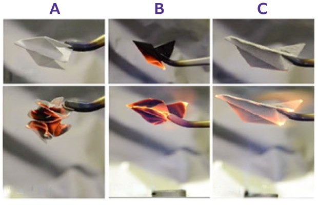 Flame-resistance of BNNT compared to regular paper and CNT buckypaper. Flame-resistance of BNNT compared to regular paper and CNT buckypaper