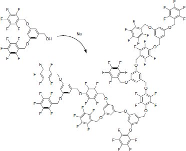 A highly cross-linked fluorinated polymer highly cross-linked fluorinated polymer
