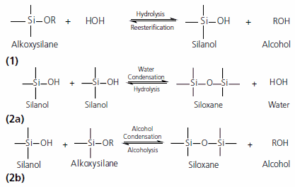 Sol-Gel Reaction Scheme. Sol-Gel Reaction Scheme.