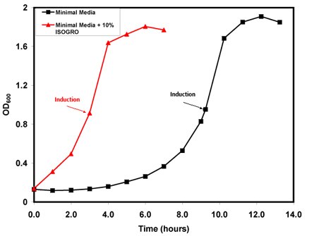 Growth Curve cTnC(1-89) pLysS. OD600 versus time (hours). Growth Curve cTnC(1-89) pLysS. OD600 versus time (hours).
