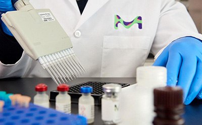 Multichannel Pipette Example of a multichannel pipette capable of delivering 5 µL to 50 µL or 25 µL to 200 µL for quick pipetting.