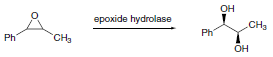 The enzyme hydrolyzes trans-β-methylstyrene oxide to give (1S,2R)-erythro-1-phenylpropane-1,2-diol