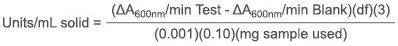 Enzymatic Assay of Achromopeptidase calculation 1 Enzymatic Assay of Achromopeptidase calculation 1