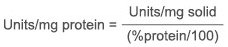 Enzymatic Assay of Achromopeptidase calculation 2 Enzymatic Assay of Achromopeptidase calculation 2