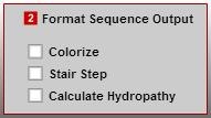 Format Sequence Output Format Sequence Output