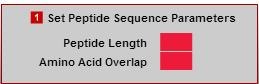 Set Peptide Sequence Parameters Set Peptide Sequence Parameters