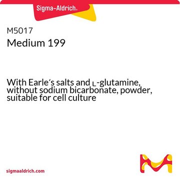 Medium 199 With Earle′s salts and L-glutamine, without sodium bicarbonate, powder, suitable for cell culture