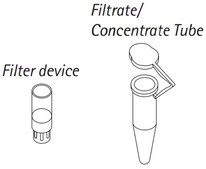 Microcon® Centrifugal Filters NMWCO 10 kDa, Ultracel® regenerated cellulose membrane (low binding), sample volume 0.5 mL
