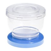 EZ-Fit® filtration unit with absorbent pad 0.45 µm MCE white membrane with 100 mL funnel, multi packaging of 3 units, suitable for solid and liquid cultivation