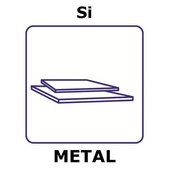 Silicon sheet, 40x40mm, thickness 3.0mm, single crystal, p-type, 100%