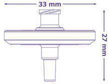Millex™ hydrophilic PTFE syringe filter pore size 0.20 μm, diam. 33 mm, non-sterile