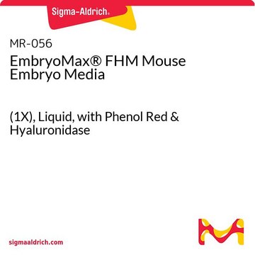 EmbryoMax® FHM Mouse Embryo Media (1X), Liquid, with Phenol Red &amp; Hyaluronidase