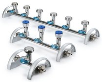 EZ-Fit® Manifold 316L stainless steel, 1-place manifold base for filtration application